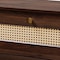 Baxton Studio Jenibelle Classic Walnut Brown Wood 5-Drawer Chest with Rattan Drawer 242-13508-ZORO - alternate 8